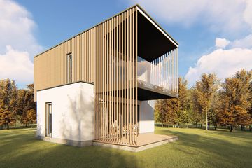  Projekt domu letniskowego Mini-mini 8 (GDE1006) - projekt domu letniskowego z pełnym piętrem - Zdjęcie 2