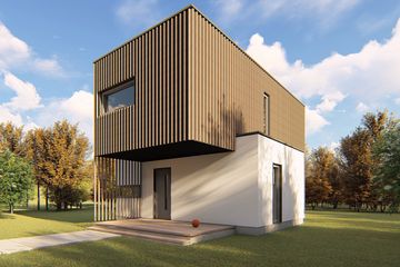  Projekt domu letniskowego Mini-mini 8 (GDE1006) - projekt domu letniskowego z pełnym piętrem - Zdjęcie 3