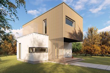  Projekt domu letniskowego Mini-mini 8 (GDE1006) - projekt domu letniskowego z pełnym piętrem - Zdjęcie 4