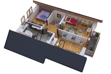  Projekt domu BW-49 wariant 11 bez garażu (JGC1222) - projekt domu parterowego z poddaszem - Zdjęcie 6