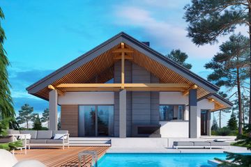  Projekt domu Maja II N+ (BSB1142) - projekt domu parterowego z poddaszem - Zdjęcie 2