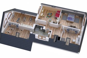  Projekt domu BS-56 wariant 2, dwulokalowy (JGC1224) - projekt domu parterowego z poddaszem - Zdjęcie 5