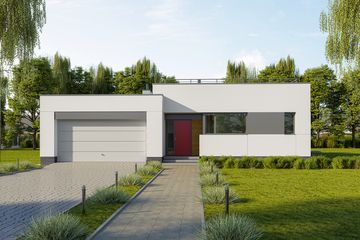  Projekt domu E-253 (WAX1163) - projekt domu parterowego - Zdjęcie 1