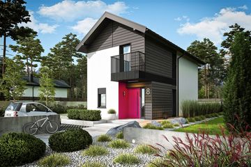  Projekt domu Moniczka energo (WRC2756) - projekt domu z pełnym piętrem - Zdjęcie 1