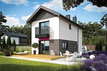  Projekt domu Moniczka energo (WRC2756) - projekt domu z pełnym piętrem - Zdjęcie 2