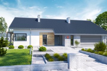  Projekt domu przy Przyjemnej 26 bis (KRK1586) - projekt domu parterowego - Zdjęcie 1