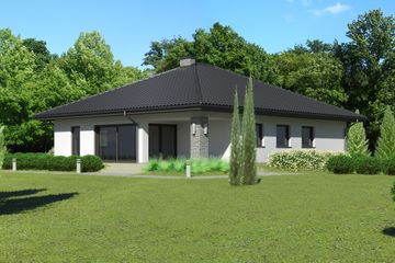  Projekt domu przy Kwiatowej 4 (KRK1587) - projekt domu parterowego - Zdjęcie 2