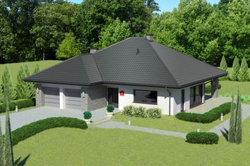  Projekt domu przy Kwiatowej 4 bis (KRK1589) - projekt domu parterowego - Zdjęcie 1