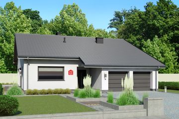  Projekt domu przy Przyjemnej 22 (KRK1590) - projekt domu parterowego - Zdjęcie 1