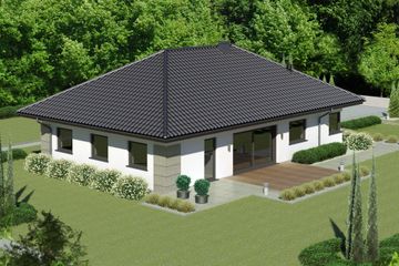  Projekt domu przy Pastelowej 19 bis (KRK1596) - projekt domu parterowego - Zdjęcie 2
