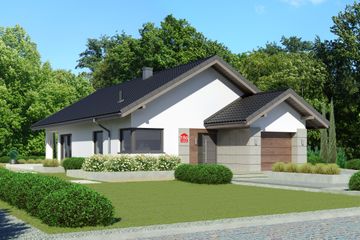  Projekt domu przy Pastelowej 18 D bis (KRK1598) - projekt domu parterowego - Zdjęcie 1