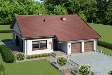  Projekt domu przy Przyjemnej 23 (KRK1601) - projekt domu parterowego - Zdjęcie 1