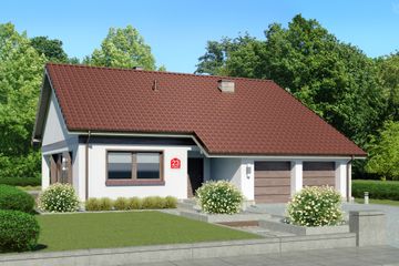  Projekt domu przy Przyjemnej 23 bis (KRK1603) - projekt domu parterowego - Zdjęcie 1