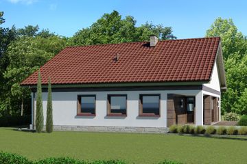  Projekt domu przy Przyjemnej 23 bis (KRK1603) - projekt domu parterowego - Zdjęcie 2