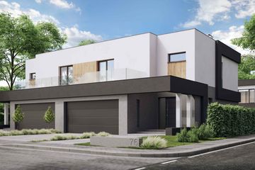  Projekt domu HomeKoncept 76 D (KRX1102) - projekt domu z pełnym piętrem - Zdjęcie 1