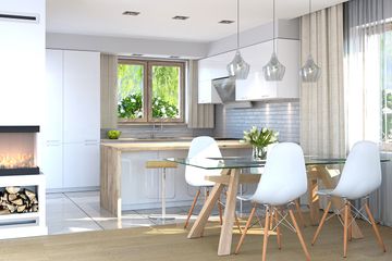  Projekt domu Ewa Lux 2A (WRD2530) - projekt domu parterowego z poddaszem - Zdjęcie 4