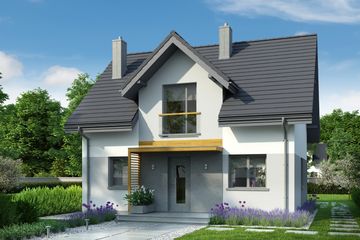  Projekt domu Eco 30 (WOZ1032) - projekt domu parterowego z poddaszem - Zdjęcie 1