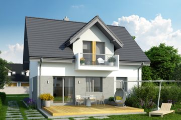  Projekt domu Eco 30 (WOZ1032) - projekt domu parterowego z poddaszem - Zdjęcie 2