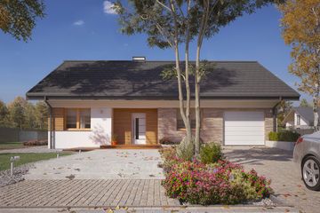  Projekt domu Fistaszek 7 (BSA2242) - projekt domu parterowego - Zdjęcie 3