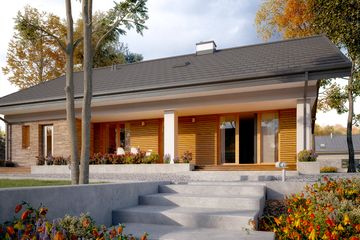  Projekt domu Fistaszek 7 (BSA2242) - projekt domu parterowego - Zdjęcie 4