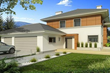  Projekt domu Sewilla Maxi F 3-garaże (WRD2740) - projekt domu z pełnym piętrem - Zdjęcie 4