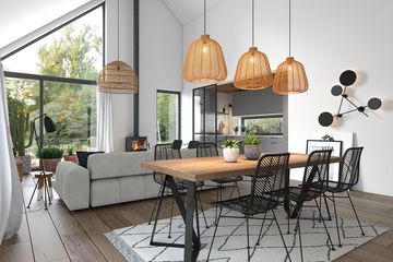  Projekt domu Ekonomiczny 6 (WAW1129) - projekt domu parterowego - Zdjęcie 3