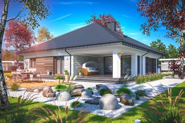  Projekt domu Fabian 3 (WOE1148) - projekt domu parterowego - Zdjęcie 3