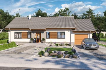  Projekt domu Tracja 2 G1 (WOE1149) - projekt domu parterowego - Zdjęcie 2