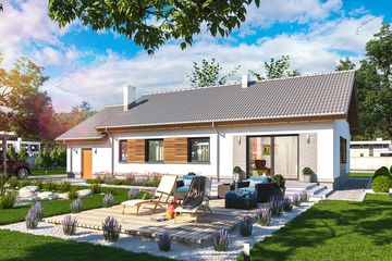  Projekt domu Tracja 2 G1 (WOE1149) - projekt domu parterowego - Zdjęcie 3