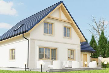  Projekt domu uA132 (WCB1174) - projekt domu parterowego z poddaszem - Zdjęcie 3