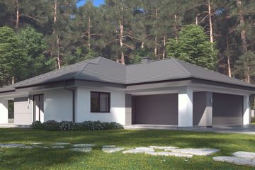  Projekt domu uA143 (WCB1176) - projekt domu parterowego - Zdjęcie 1