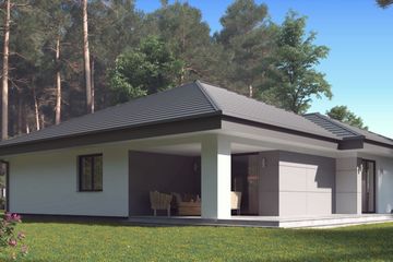  Projekt domu uA143 (WCB1176) - projekt domu parterowego - Zdjęcie 3