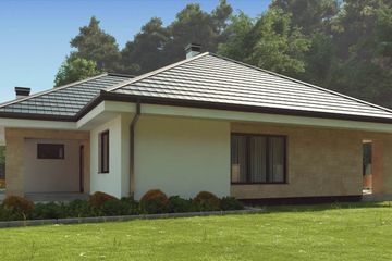  Projekt domu uA135 (WCB1177) - projekt domu parterowego - Zdjęcie 3