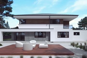  Projekt domu uA140 (WCB1180) - projekt domu z pełnym piętrem - Zdjęcie 1