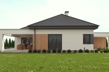  Projekt domu uA65v1 (WCB1183) - projekt domu parterowego - Zdjęcie 2