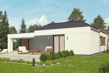  Projekt domu uA65v2 (WCB1184) - projekt domu parterowego - Zdjęcie 2