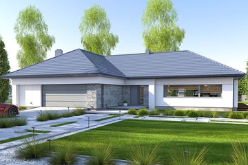  Projekt domu Dompasja 58 (BBE1047) - projekt domu parterowego - Zdjęcie 3