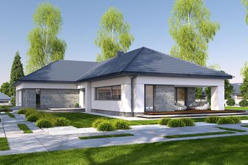  Projekt domu Dompasja 58 (BBE1047) - projekt domu parterowego - Zdjęcie 2