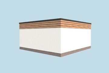  Projekt budynku gospodarczego G344 budynek gospodarczy do postawienia w granicy narożnikowo (SLN2656) - projekt budynku parterowego - Zdjęcie 3