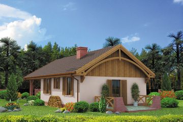  Projekt domu Awinion C dom mieszkalny, całoroczny szkielet drewniany (SLN2657) - projekt domu parterowego - Zdjęcie 4