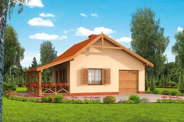  Projekt domu Bahia C dom mieszkalny, całoroczny (SLN2658) - projekt domu parterowego - Zdjęcie 1