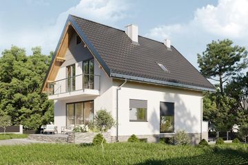  Projekt domu Biedronka (1666) (KRD2811) - projekt domu parterowego z poddaszem - Zdjęcie 5