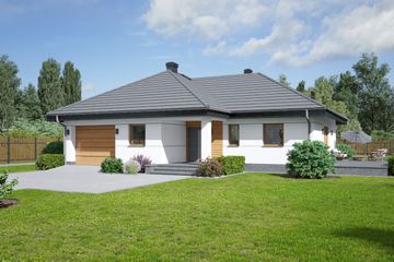  Projekt domu Albertowo 1mg (KRP2318) - projekt domu parterowego - Zdjęcie 1