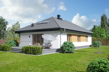  Projekt domu Albertowo 1mg (KRP2318) - projekt domu parterowego - Zdjęcie 2