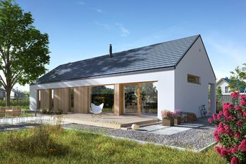  Projekt domu Ekonomiczny 2T (WAW1130) - projekt domu parterowego - Zdjęcie 1