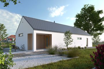  Projekt domu Ekonomiczny 2T (WAW1130) - projekt domu parterowego - Zdjęcie 2