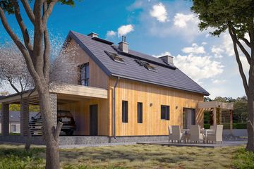  Projekt domu Weranda 3 (BSA2246) - projekt domu parterowego z poddaszem - Zdjęcie 7