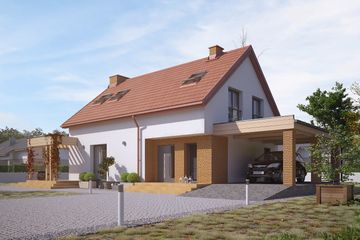  Projekt domu Weranda 2 (BSA2248) - projekt domu parterowego z poddaszem - Zdjęcie 3