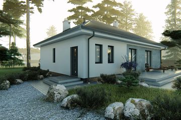  Projekt domu KP-100 (LUB1000) - projekt domu parterowego - Zdjęcie 10