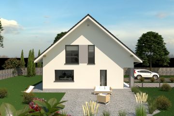  Projekt domu eko Typowy 42 (KKE1042) - projekt domu parterowego z poddaszem - Zdjęcie 1